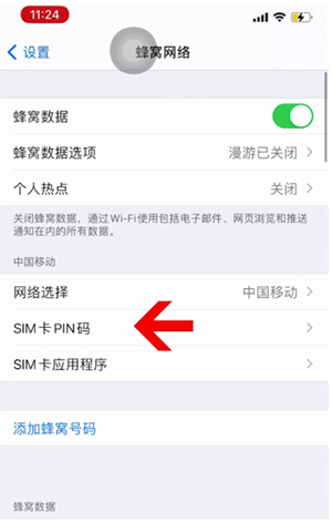 环江苹果14维修网分享如何给iPhone14的SIM卡设置密码 