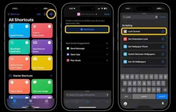环江苹果14锁屏维修店分享iPhone14升级iOS16.4后如何创建锁屏快捷方式 