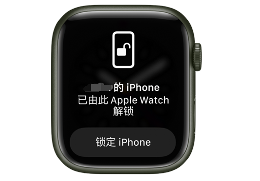 环江苹果手机维修分享用 AppleWatch 解锁配备面容 ID 的 iPhone方法 