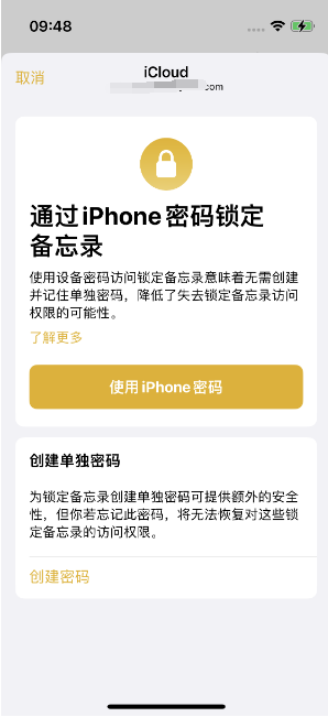 环江苹果14维修店分享iPhone 14备忘录加密方法教程 