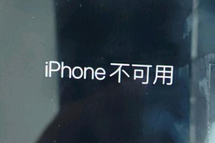 环江苹果服务网点分享锁屏界面显示“iPhone 不可用”如何解决 