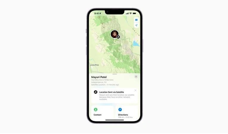 环江苹果14维修分享iPhone14系列中 FindMy功能通过卫星分享位置方法教程 